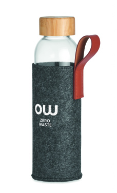 Logo trade corporate gifts image of: Glass bottle 500 ml