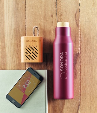 Logo trade promotional items picture of: 3W Bamboo wireless speaker