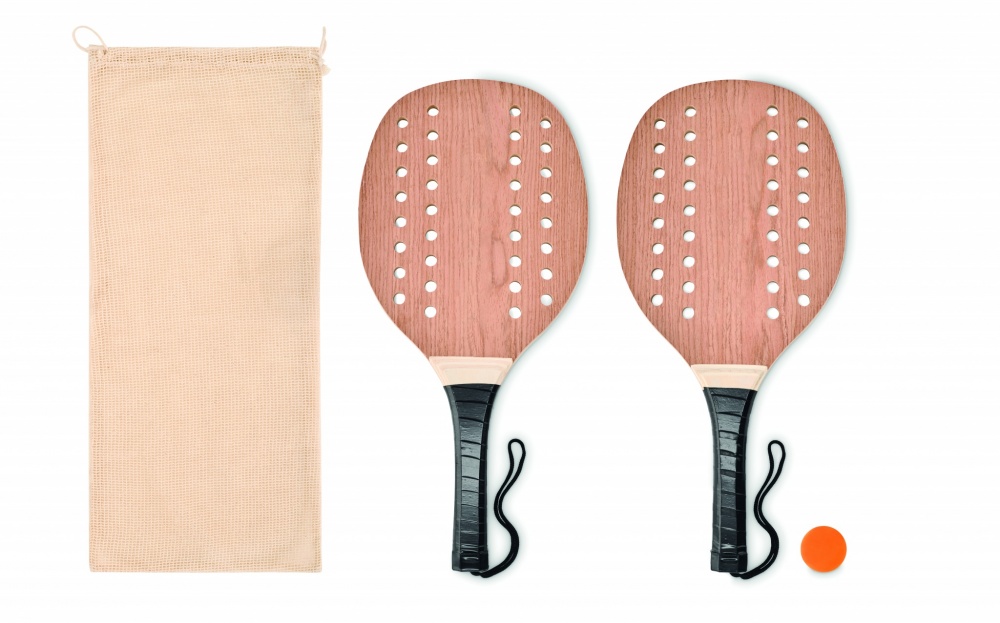 Logo trade corporate gifts picture of: Rosewood beach tennis set