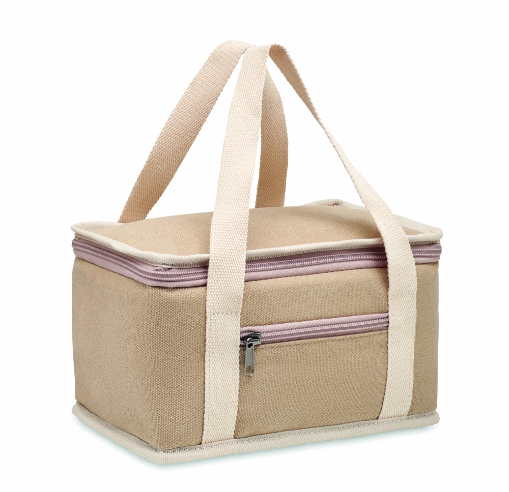 Logotrade advertising products photo of: 6 can cool bag canvas 320gr/m²