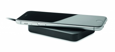 Logo trade promotional merchandise image of: Magnetic wireless charger 15W powerbank 5000 mAh