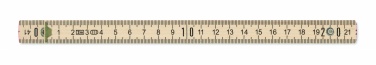 Logo trade promotional item photo of: Carpenter ruler in wood 2m