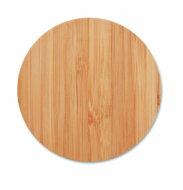 Logotrade corporate gift image of: Bamboo wireless charger 15W