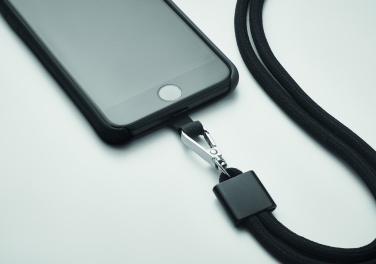 Logotrade corporate gifts photo of: RPET Phone holder lanyard
