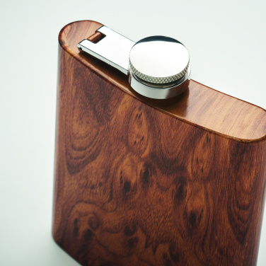 Logotrade business gift image of: Slim hip flask 190 ml