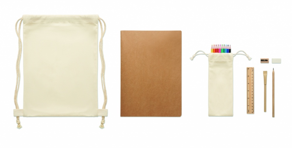 Logotrade promotional merchandise photo of: Kids drawing set in drawstring