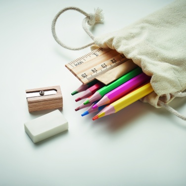 Logo trade promotional products picture of: Kids drawing set in drawstring