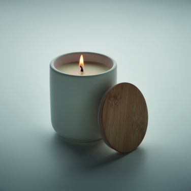 Logo trade promotional giveaway photo of: Plant based wax candle 200 gr
