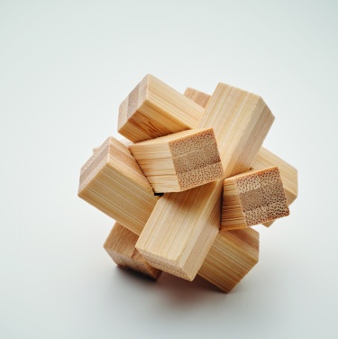 Logotrade promotional gifts photo of: Bamboo brain teaser star shape