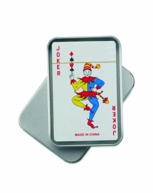Logotrade promotional product picture of: Playing cards in tin box
