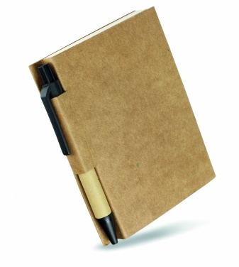Logo trade promotional gift photo of: Recycled notebook with pen