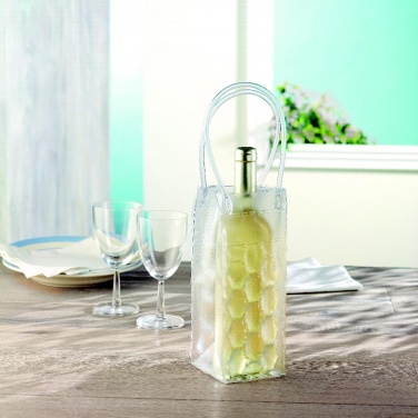 Logo trade promotional giveaways image of: Transparent PVC cooler bag