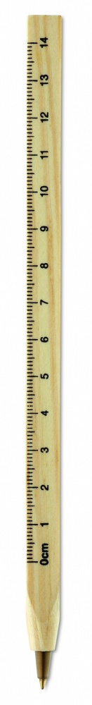 Logotrade promotional items photo of: Wooden ruler pen