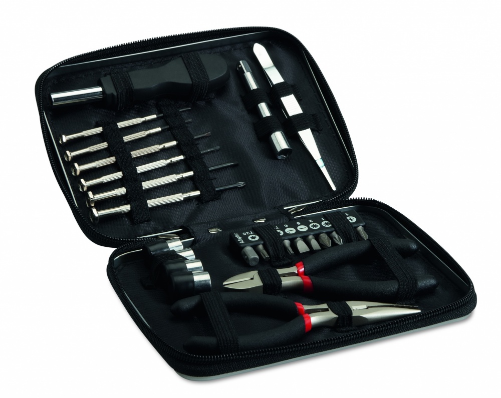 Logo trade corporate gifts image of: 26 pcs tool in aluminium case