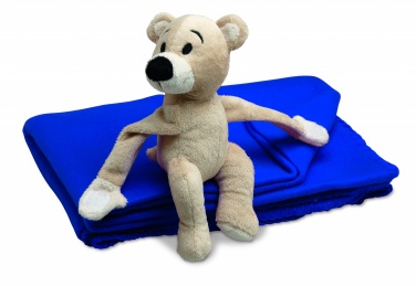 Logo trade corporate gift photo of: Fleece blanket with bear
