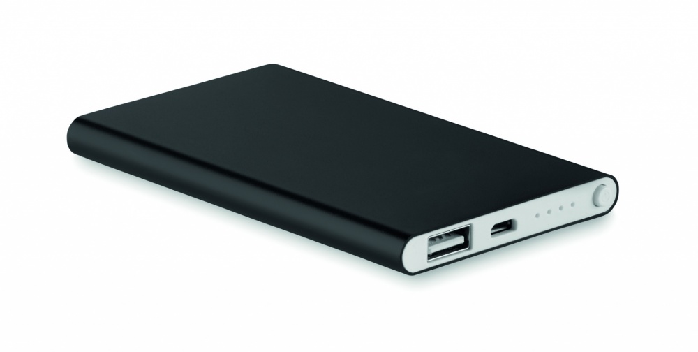 Logotrade corporate gift image of: Flat power bank 4000 mAh