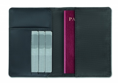 Logo trade corporate gifts image of: 2 Tone passport holder