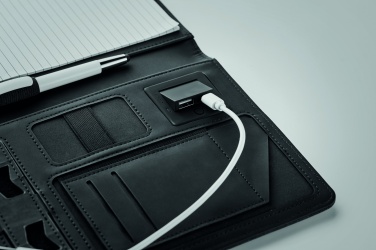 Logotrade corporate gifts photo of: A5 folder with power bank