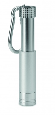 Logo trade promotional gift photo of: Aluminium/ABS LED key ring Aizkraukle