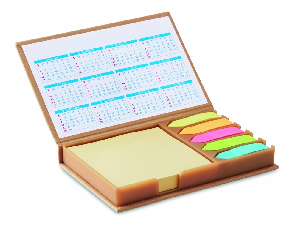 Logotrade advertising product picture of: Desk memo set with calendar