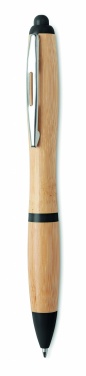 Logotrade promotional merchandise photo of: Ballpoint pen made of ABS and bamboo