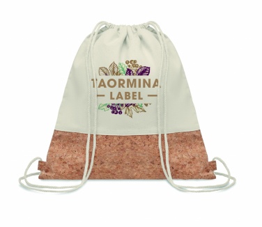 Logo trade promotional item photo of: 160gr/m² cotton drawstring bag