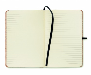 Logo trade advertising product photo of: A5 cork notebook 96 lined