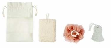 Logotrade promotional gift picture of: Bath set in cotton pouch