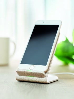 Logotrade advertising product picture of: Wheat straw/ABS charger std10W