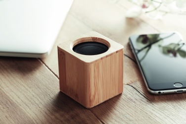 Logotrade promotional giveaways photo of: Bamboo wireless speaker