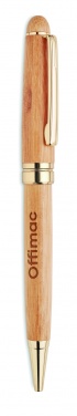 Logotrade business gifts photo of: Bamboo twist-action ballpoint pen in a box