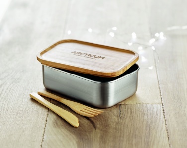 Logotrade promotional product picture of: Stainless steel lunchbox 600ml