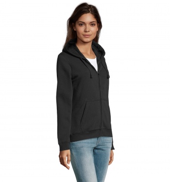 Logotrade business gifts photo of: SPIKE WOMEN ZIP HOOD SWEAT