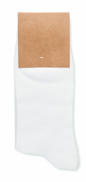 Logo trade promotional gifts image of: Pair of socks in gift box L