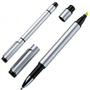 Logo trade promotional merchandise photo of: Metal duo pen GETAFE