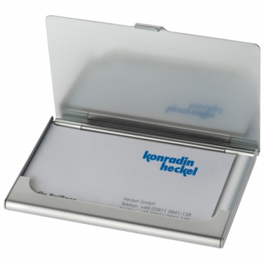 Logotrade promotional gift picture of: Metal business card holder CORNWALL