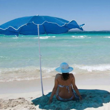 Logo trade promotional products image of: Beach umbrella FORT LAUDERDALE
