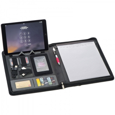 Logo trade promotional giveaway photo of: A4 folder with power bank Elda