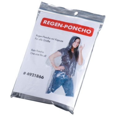 Logo trade promotional products image of: Emergency poncho TOURS