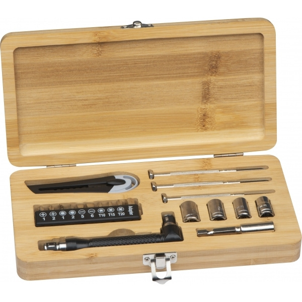 Logo trade business gifts image of: 22-piece tool set BERINGEN