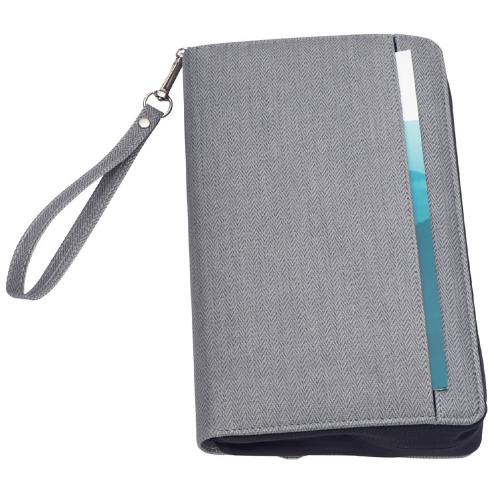 Logo trade promotional gifts image of: Travel folder with power bank Almera