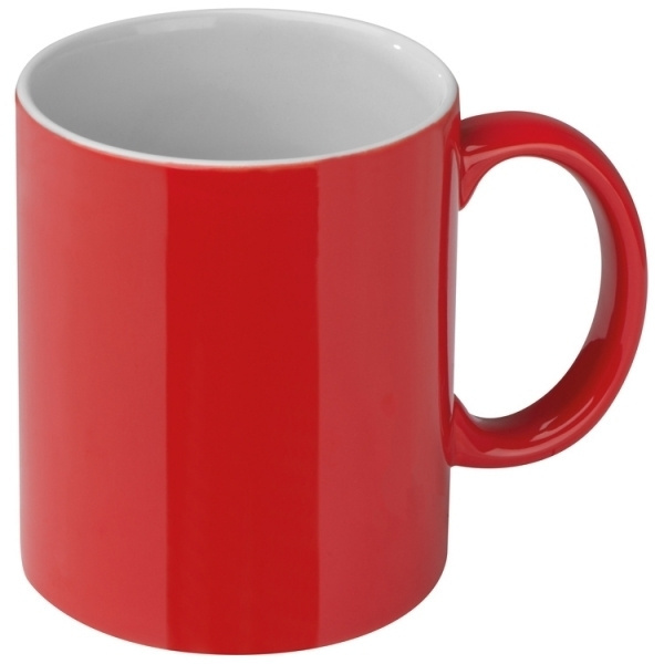 Logo trade promotional merchandise image of: Ceramic cup LISSABON 300 ml