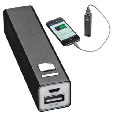 Logo trade advertising product photo of: Metal power bank PORT HOPE 2200mAh
