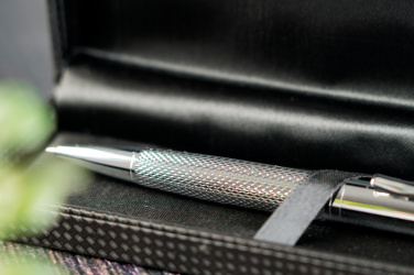 Logo trade promotional merchandise picture of: Metal ballpen CHESTER