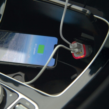 Logotrade promotional giveaway image of: USB charging adapter KFZ FRUIT