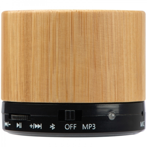 Logo trade promotional merchandise picture of: Bamboo bluetooth speaker FLEEDWOOD