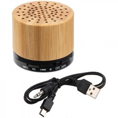 Logotrade business gifts photo of: Bamboo bluetooth speaker FLEEDWOOD