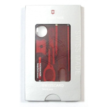 Logo trade advertising product photo of: Multitool SwissCard Nailcare Victorinox