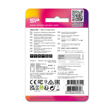 Logo trade promotional giveaways image of: Pendrive Silicon Power Ultima U02 2.0