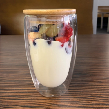 Logotrade promotional item picture of: Double-walled glass ZAKOPANE 500 ml